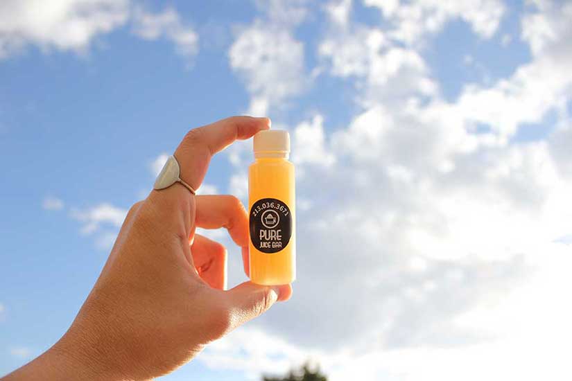 Pure juice bar ginger shoot2