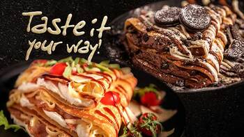BEAT crepa tast it your way display flat